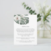 モンスターラトロピカル結婚詳細の白い蘭 エンクロージャーカード (スタンド正面)