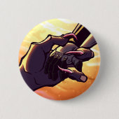 モンスターラブ – 2番目連絡のボタン 缶バッジ (正面)