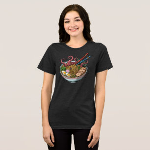 モンスターラーメン – 怖い可愛い日本のスタイル トライブレンドTシャツ
