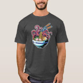 モンスターラーメン – 触手ラーメン悪夢 Tシャツ (正面)