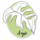 モンスターリーフネームカーカスタムデカール シール (正面)