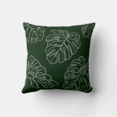 モンスターリーフプラントラバーホームデコールギフト クッション (裏面)