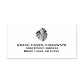 モンスターリーフ差出人住所スタンプ ラバースタンプ (インプリント)