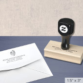 モンスターリーフ差出人住所スタンプ ラバースタンプ