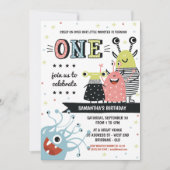モンスターワンイヤーズ誕生日招待状 招待状 (正面)