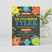 モンスターワンバースデーパーティの招待状 招待状 (スタンド正面)