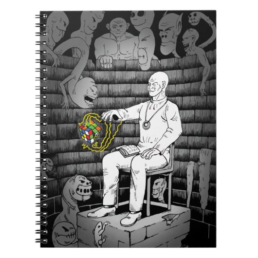 モンスター付きキューブ魔法 ノートブック (正面)