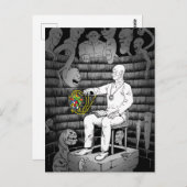 モンスター付きキューブ魔法 ポストカード (正面/裏面)