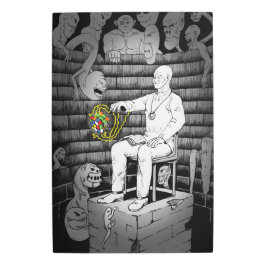 モンスター付きキューブ魔法 メタルプリント