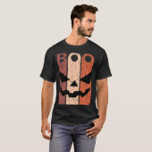 モンスター付きハロウィン・かぼちゃの顔のコスチューム Tシャツ (正面フル)