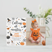 モンスター大集合！ハロウィンお誕生日パーティー 招待状 (スタンド正面)