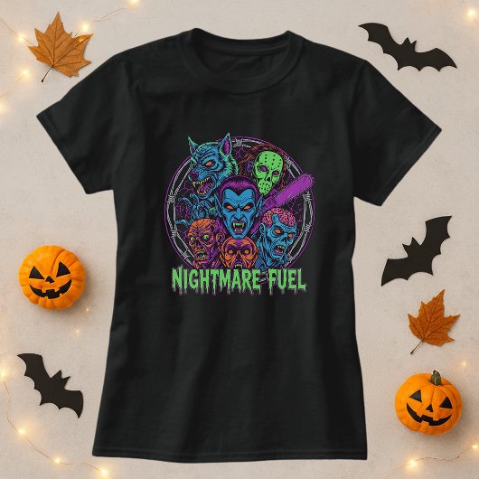 モンスター好きへのレトロホラー・ナイトメアギフト Tシャツ