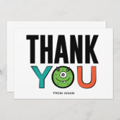 モンスター感謝フラットカード ノートカード (正面/裏面)