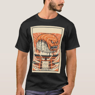 モンスター握り寿司 日本の鳥居ゲートアート Tシャツ