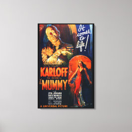 モンスター映画のポスター ミイラ キャンバスプリント