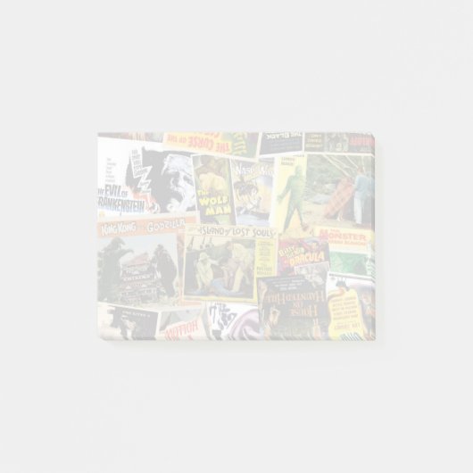 モンスター映画コラージュ ポストイット (正面)