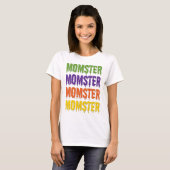 モンスター母のハロウィンコスチューム Tシャツ (正面フル)