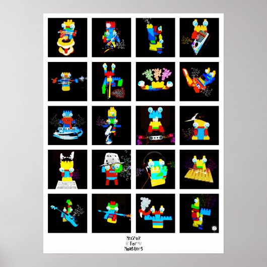 モンスター用Muzak：コラージュ ポスター (正面)