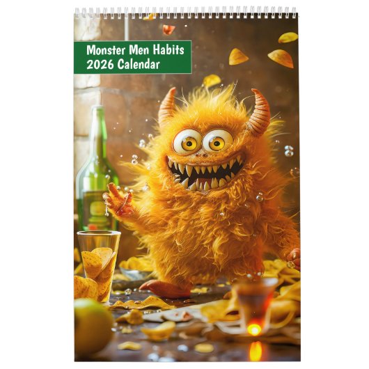 モンスター男子の日常 – 2026年カレンダー カレンダー (カバー)
