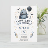 モンスター誕生日おめでとう5歳 招待状 (スタンド正面)