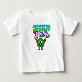 モンスター誕生日お楽しみハロウィンTシャツ ベビーTシャツ