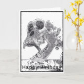 モンスター誕生日カード カード (黄色い花)