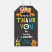 モンスター誕生日サンキューメッセージカード ギフトタグ (正面)