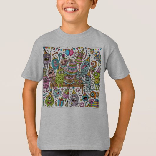 モンスター誕生日バッシュ Tシャツ (正面)