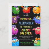 モンスター誕生日招待状フライアモンスターズ 招待状 (正面)
