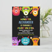 モンスター誕生日招待状モンスタワンアイ 招待状 (スタンド正面)