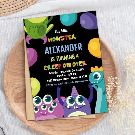 モンスター誕生日招待状モンスターズ 招待状