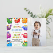 モンスター誕生日招待状、フライアモンスターズ写真 招待状 (スタンド正面)