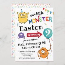 モンスター誕生日招待状