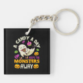 モンスター達が一日保ハロウィーン遠くに キーホルダー (裏面)