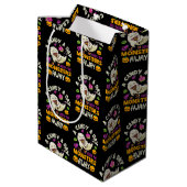 モンスター達が一日保ハロウィーン遠くに ミディアムペーパーバッグ (裏面アングル)