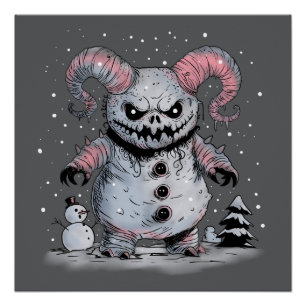 モンスター雪だるま ポスター