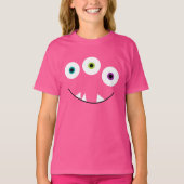 モンスター顔三眼 Tシャツ (正面)