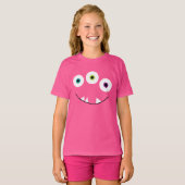 モンスター顔三眼 Tシャツ (正面フル)