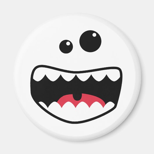 モンスター顔 マグネット (正面)