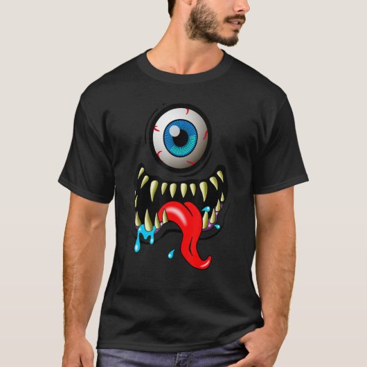 モンスター顔 Tシャツ (正面)