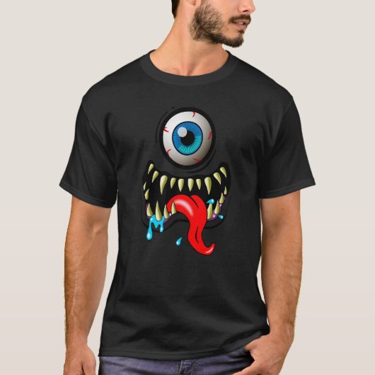 モンスター顔 Tシャツ (正面)