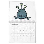 モンスター2013年(カスタマイズ可能な) カレンダー (2月 2027)