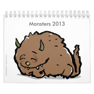 モンスター2013年(カスタマイズ可能な) カレンダー