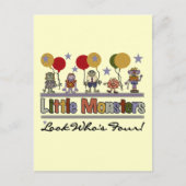 モンスター4th誕生日Tシャツとプレゼント ポストカード (正面)