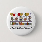 モンスター4th誕生日Tシャツとプレゼント 缶バッジ (正面)