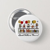 モンスター4th誕生日Tシャツとプレゼント 缶バッジ (正面&裏面)