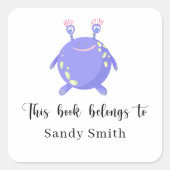 モンスター – この本は次のものだ スクエアシール (正面)