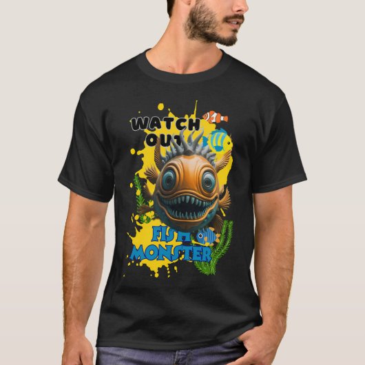 モンスター アングラーフィッシュ Tシャツ (正面)