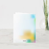 モンスター・クマのキッズ誕生日パーティー サンキューカード (裏面)