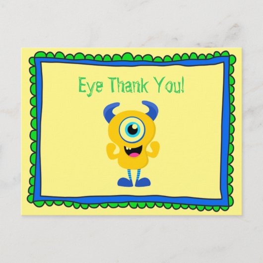 モンスター サンクス ポストカード (正面)